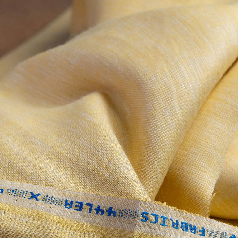 The Organic Habitat: Sand Yellow Organic Hemp Fabric (58" Wide, 145gsm) - Apparel, Curtains & Home Decor
