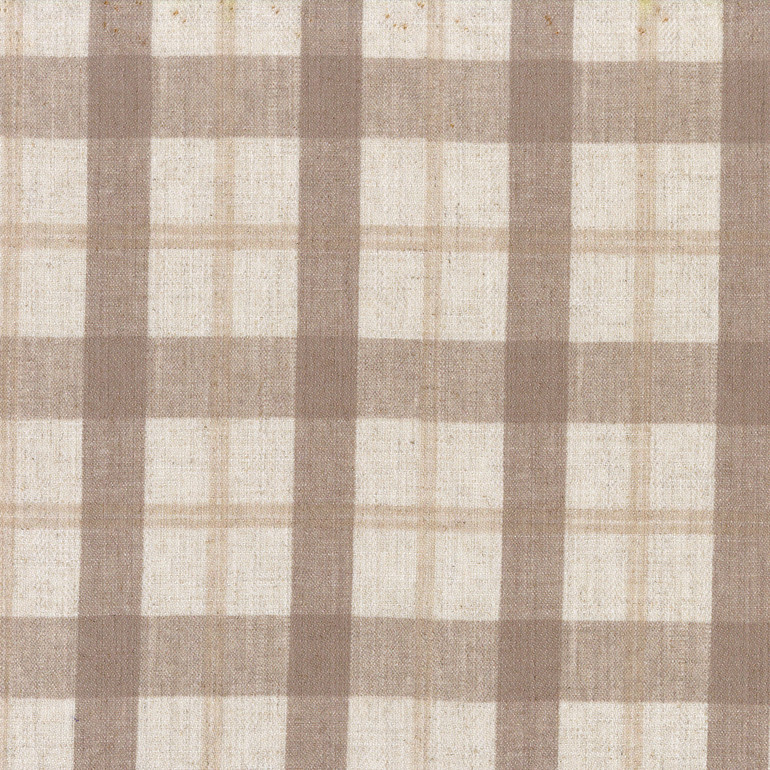 Organic Linen Pinch Pleated Farmhouse Checks Curtains With Blackout or Light Filtering Liner