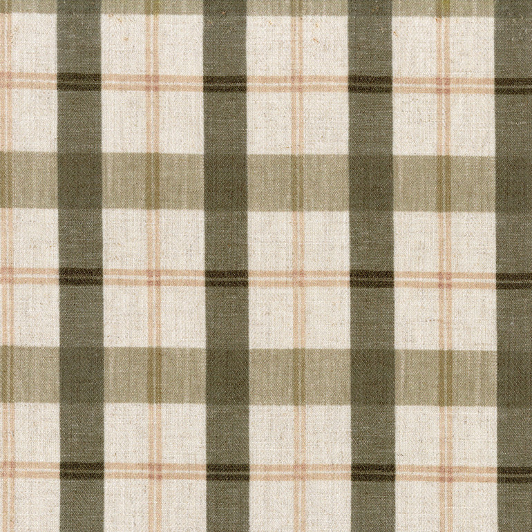 Organic Linen Pinch Pleated Farmhouse Checks Curtains With Blackout or Light Filtering Liner