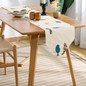 Organic Cotton Table Runner | Bird Print | 48" & 72" | TheOrganicHabitat.com