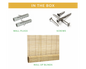 Light Filtering Woven Wood Style Bamboo Roller Window Shades | Natural & Sustainable | Standard & Custom Size