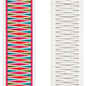 Textured Geometric Diamond Pure Cotton Canvas Trim - 4 Inch Wide Horizontal Pattern Border Tape for Curtains & Home Decor - Sold By The Yard
