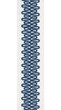 Scroll Pattern Pure Cotton Canvas Trim | 2.5 Inch Wide Border Tape for Curtains & Home Decor | By The Yard