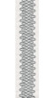 Scroll Pattern Pure Cotton Canvas Trim | 2.5 Inch Wide Border Tape for Curtains & Home Decor | By The Yard