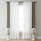 Ornate Scroll Cotton Canvas Trim | 4 Inch | Wide Embroidered Border | 7 Colours | By The Yard