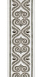 Ornate Scroll Cotton Canvas Trim | 4 Inch | Wide Embroidered Border | 7 Colours | By The Yard