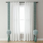 Ornate Scroll Cotton Canvas Trim | 4 Inch | Wide Embroidered Border | 7 Colours | By The Yard