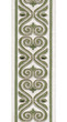 Ornate Scroll Cotton Canvas Trim | 4 Inch | Wide Embroidered Border | 7 Colours | By The Yard