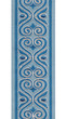 Ornate Scroll Cotton Canvas Trim | 4 Inch | Wide Embroidered Border | 7 Colours | By The Yard