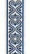 Ornate Scroll Cotton Canvas Trim | 4 Inch | Wide Embroidered Border | 7 Colours | By The Yard