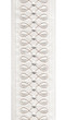 Geometric Teardrop Cotton Canvas Trim | 4 Inch | Wide Embroidered Border | 3 Colours | By The Yard
