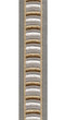 Textured Segmented Cotton Canvas Trim | 2.5 Inch | Dimensional Border | 3 Colours | By The Yard