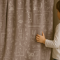 Linen Animal Embroidered Curtains – Nursery Blackout or Cotton Lined