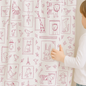Linen Animal Embroidered Curtains – Nursery Blackout or Cotton Lined