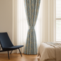 GOTS Spindle-Stripe Linen Curtains – Custom Blackout / Semi Sheer