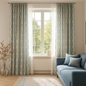 GOTS Spindle-Stripe Linen Curtains – Custom Blackout / Semi Sheer