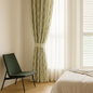 GOTS Spindle-Stripe Linen Curtains – Custom Blackout / Semi Sheer