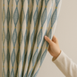 GOTS Spindle-Stripe Linen Curtains – Custom Blackout / Semi Sheer