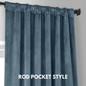Luxury Velvet Curtains With Blackout and Cotton Liner Options With Back Tab, Grommet, Rod Pocket & Hooks Top Heading Style Options
