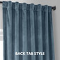 Luxury Velvet Curtains With Blackout and Cotton Liner Options With Back Tab, Grommet, Rod Pocket & Hooks Top Heading Style Options