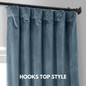 Luxury Velvet Curtains With Blackout and Cotton Liner Options With Back Tab, Grommet, Rod Pocket & Hooks Top Heading Style Options