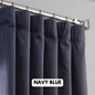 Linen Curtains Thick Weave Slub Textured Fabric With Blackout or Cotton Liner As Per Selection
