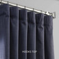 Linen Curtains Thick Weave Slub Textured Fabric With Blackout or Cotton Liner As Per Selection