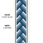 Geometric Arrow Shape Embroidered Decorative Trim Tape Border Ribbon For Sewing on Curtains Cushions and Home Textiles 4 Inches Wide Sold By the Yard/Meter