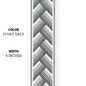 Geometric Arrow Shape Embroidered Decorative Trim Tape Border Ribbon For Sewing on Curtains Cushions and Home Textiles 4 Inches Wide Sold By the Yard/Meter
