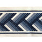 Geometric Arrow Shape Embroidered Decorative Trim Tape Border Ribbon For Sewing on Curtains Cushions and Home Textiles 4 Inches Wide Sold By the Yard/Meter