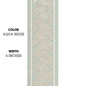 Geometric Arrow Shape Embroidered Decorative Trim Tape Border Ribbon For Sewing on Curtains Cushions and Home Textiles 4 Inches Wide Sold By the Yard/Meter