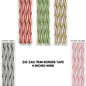 Zig Zag Embroidered Cotton Decorative Trim Border Tape For Customizing Curtains Cushions and Home Textiles 4 Inches Wide Sold By The Yard/Meter