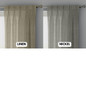 Elegant Triple Pinch Pleated Linen Sheer Curtains - Custom Sizing Available - Rod and Track Compatible - Choose Singles or Pairs in a Variety of Colors