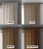 Elegant Triple Pinch Pleated Linen Sheer Curtains - Custom Sizing Available - Rod and Track Compatible - Choose Singles or Pairs in a Variety of Colors