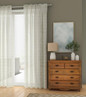 Elegant Triple Pinch Pleated Linen Sheer Curtains - Custom Sizing Available - Rod and Track Compatible - Choose Singles or Pairs in a Variety of Colors