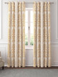Luxurious Linen Curtains with Damask Woven Pattern - Blackout or Light Filtering Liner | Single Piece or Set of 2 | Available in Beige, Tan, and Brown - Elegant Window Treatments for Stylish Home Décor