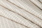 Taupe Checks Organic Hemp Fabric - 58 Inches Wide, 135gsm | Perfect for Shirts, Dresses, Nightwear, Curtains, and Home Furnishings - Sold by the Yard.