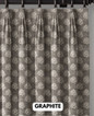 Tailored Pleat Organic Linen Curtains - Minimal Floral Design | Light Filtering/Blackout Options | Customizable Sizes | Single or Set