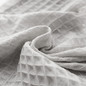 Light Grey Linen Curtains - Organic, Waffle Weave, Semi-Sheer
