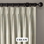 Luxury Linen Triple Pinch Pleat Curtains with Abstract Woven Texture | 6 Colors | Blackout or Light Filtering Liner | Customizable Widths and Lengths