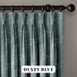 Luxury Linen Triple Pinch Pleat Curtains with Abstract Woven Texture | 6 Colors | Blackout or Light Filtering Liner | Customizable Widths and Lengths