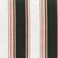 Farmhouse-Style Organic Linen Stripe Curtains with Cotton or Blackout Liner | Dark Green and Off White