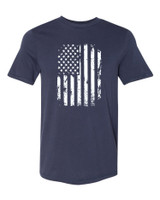 US Distressed Flag (White)