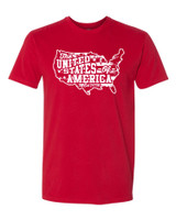 The United States of America-Sueded Short Sleeve