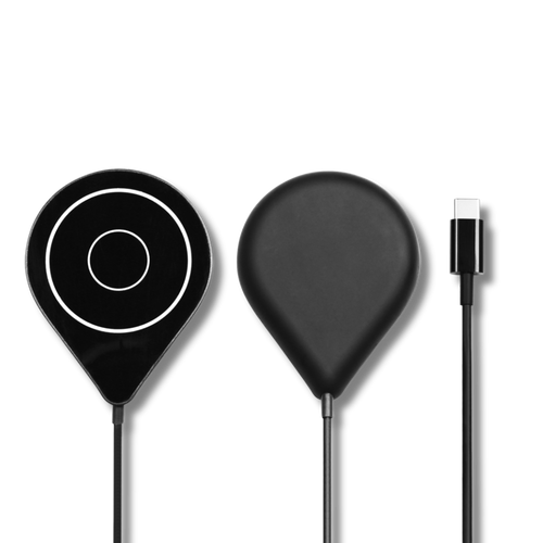 MAG-C Ultra Slim Magnetic Wireless Charger with Magnet Ring – 15W Fast Qi Charging Pad