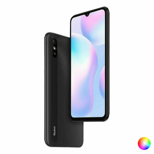 Xiaomi Redmi 9A grey smartphone front view 6.53” display