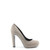 Made in Italia Alfonsa taupe sandals women's taupe leather strappy heels with ankle buckle accessorella.