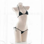 2PC Women Mini Bikini Sexy-Lingerie Pajamas Strappy Underwear Briefs Bra Sets Swimsuit Female Bathers Bandage Bathing Suit