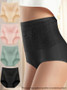High Waisted Underwear  Women Lingerie Panty Pack Cotton Knickers 4 Pack Cotton Women's Breathable Panties