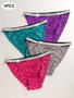 Girl Lingeries G String Underwear Briefs Ladies Panty Set 4pcs Pack Sexy Women's Panti Set